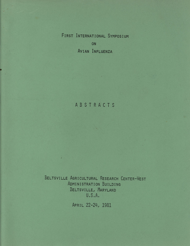 Abstracts for papers presented at the 1981 international symposium on avian influenza.