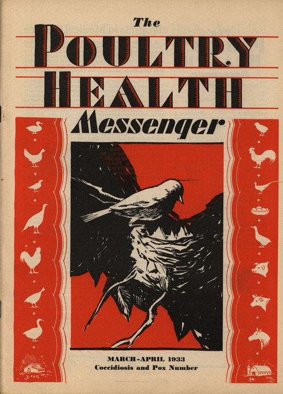 A Journal gathering articles related to veterinary practice in poultry from March-April 1933.
