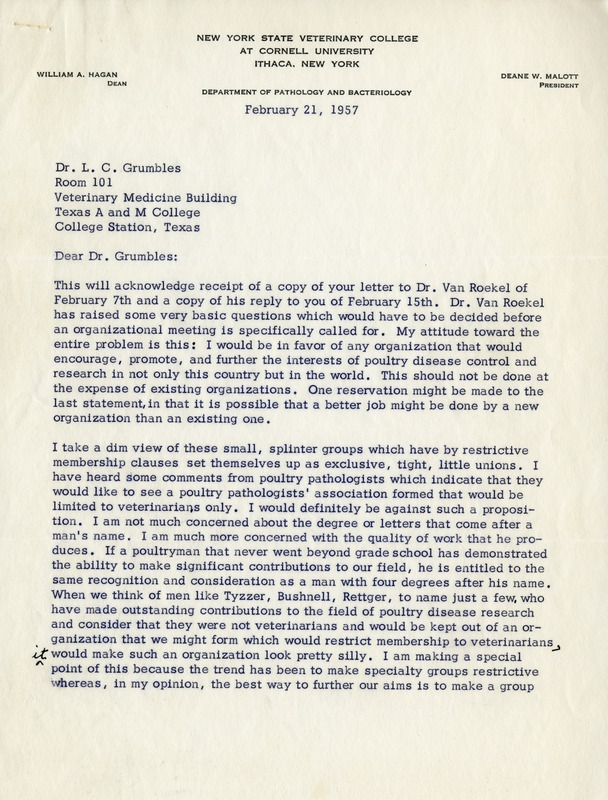 Item from a series of AAAP records containing materials that document the formation of the Association, including correspondence between many charter members.