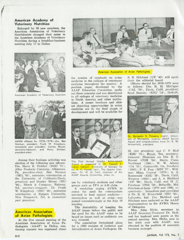 Item from a series of AAAP records containing the meeting minutes and annual reports of the Board of Directors, newsletters, reports, financial statements, and copies of the constitution and bylaws.