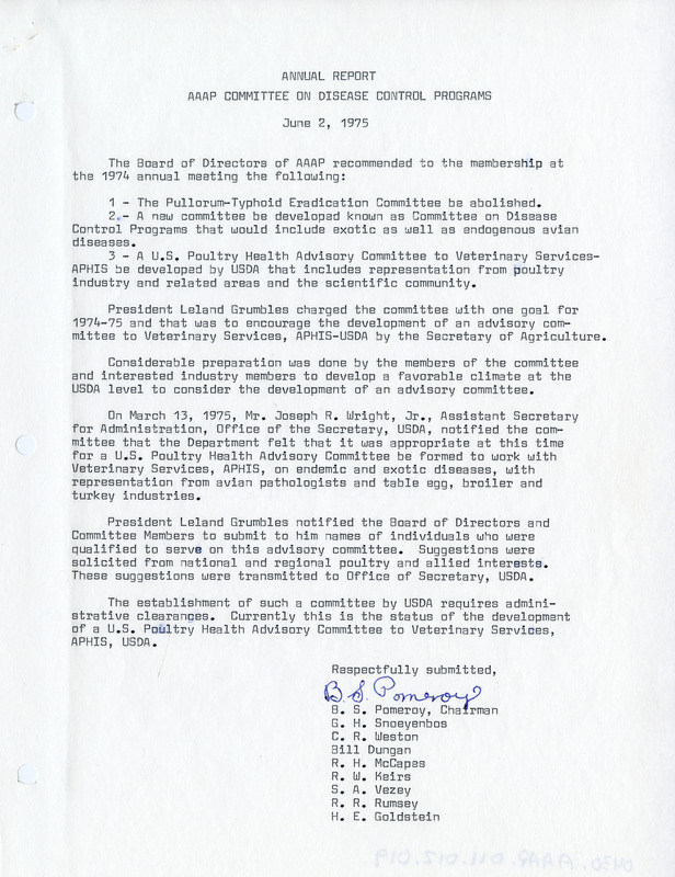 Item from a series of AAAP records containing the meeting minutes and annual reports of the Board of Directors, newsletters, reports, financial statements, and copies of the constitution and bylaws.