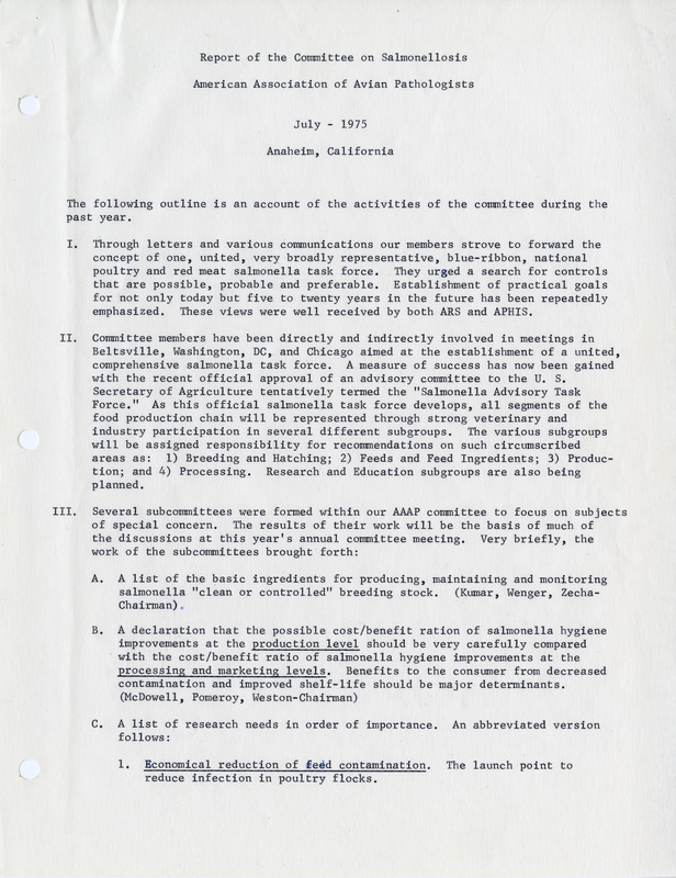 Item from a series of AAAP records containing the meeting minutes and annual reports of the Board of Directors, newsletters, reports, financial statements, and copies of the constitution and bylaws.