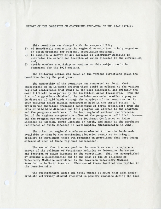 Item from a series of AAAP records containing the meeting minutes and annual reports of the Board of Directors, newsletters, reports, financial statements, and copies of the constitution and bylaws.