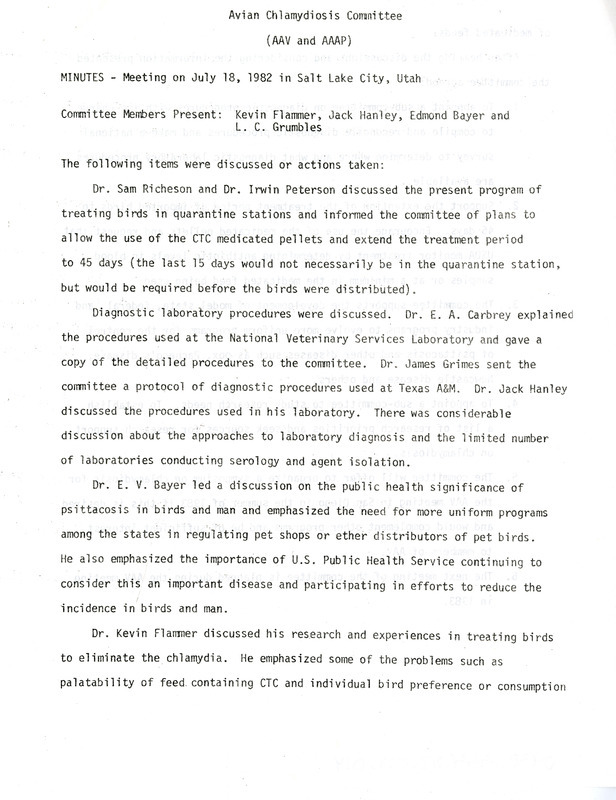 Item from a series of AAAP records containing meeting minutes and annual reports of the Board of Directors, newsletters, reports, financial statements, and copies of the constitution and bylaws.