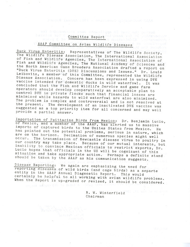 Item from a series of AAAP records containing meeting minutes and annual reports of the Board of Directors, newsletters, reports, financial statements, and copies of the constitution and bylaws.