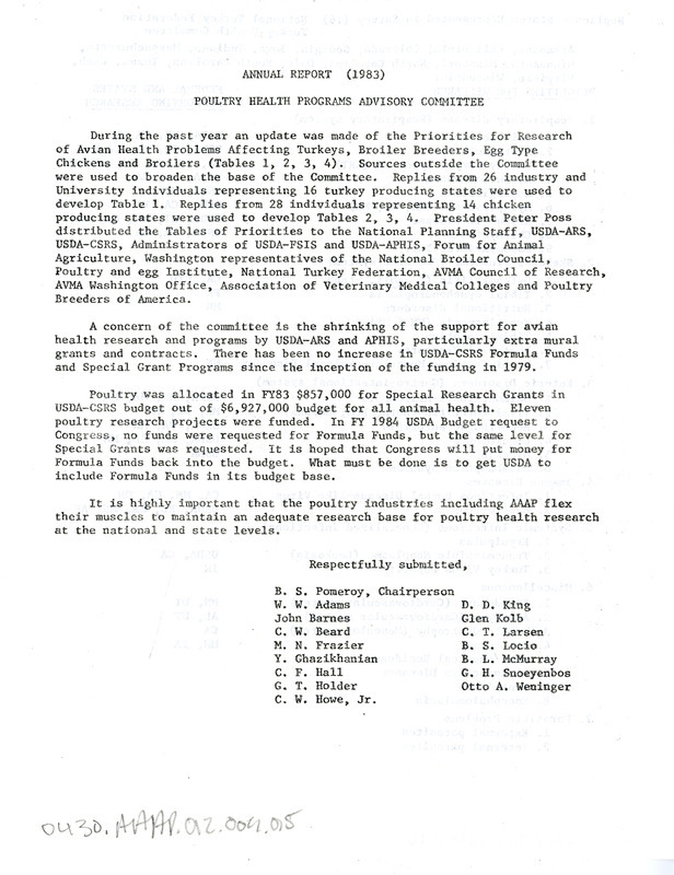 Item from a series of AAAP records containing meeting minutes and annual reports of the Board of Directors, newsletters, reports, financial statements, and copies of the constitution and bylaws.