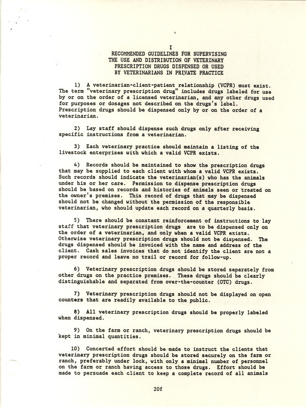 Guide by the American Association of Avian Pathologists describing proper usage and distribution of veterinary drugs in private practice.