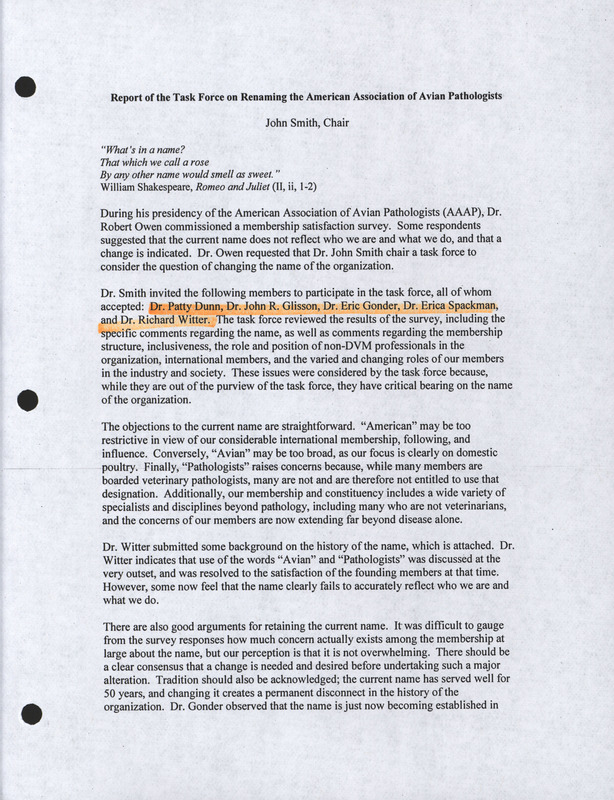 Item from a series of AAAP records containing meeting minutes and annual reports of the Board of Directors, newsletters, reports, financial statements, and copies of the constitution and by-laws.