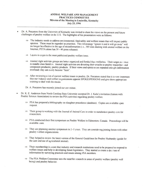 Item from a series of AAAP records containing meeting minutes and annual reports of the Board of Directors, newsletters, reports, financial statements, and copies of the constitution and bylaws. Annotation: As per the folder title, the geographic location is Reno, Nevada. However, as per the actual item, it is Louisville, Kentucky.