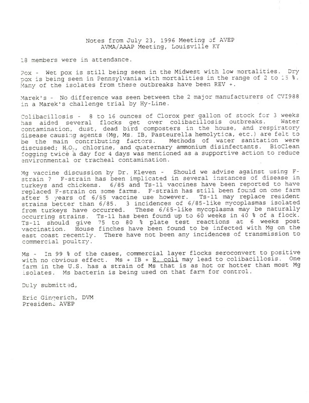 Item from a series of AAAP records containing meeting minutes and annual reports of the Board of Directors, newsletters, reports, financial statements, and copies of the constitution and bylaws. Annotation: As per the folder title, the geographic location is Reno, Nevada. However, as per the actual item, it is Louisville, Kentucky.