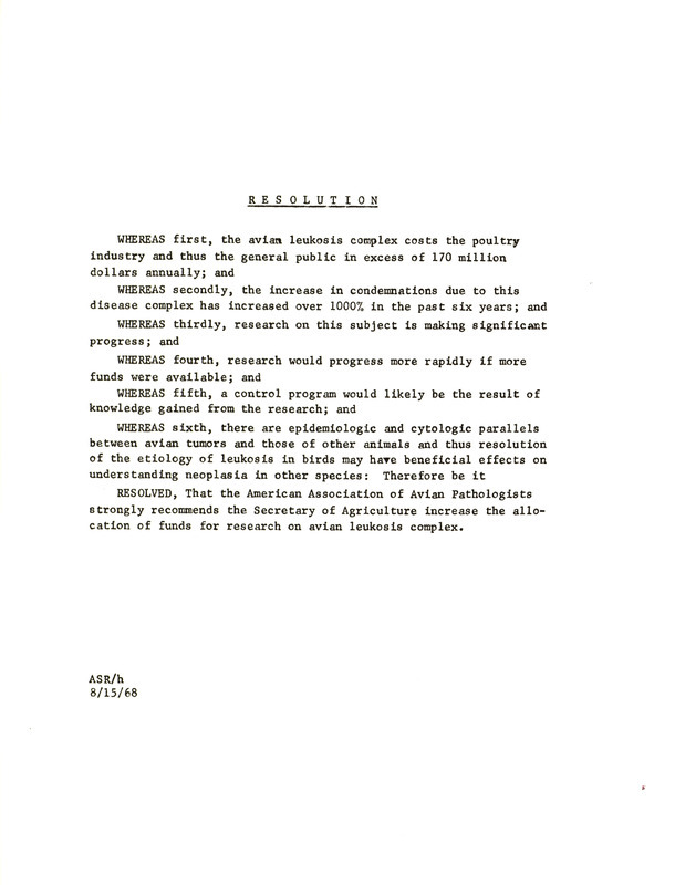 Item from a series of AAAP records containing committee member assignments, membership committee interest surveys, committee reports and correspondence that reflect the varied interests of the Association.