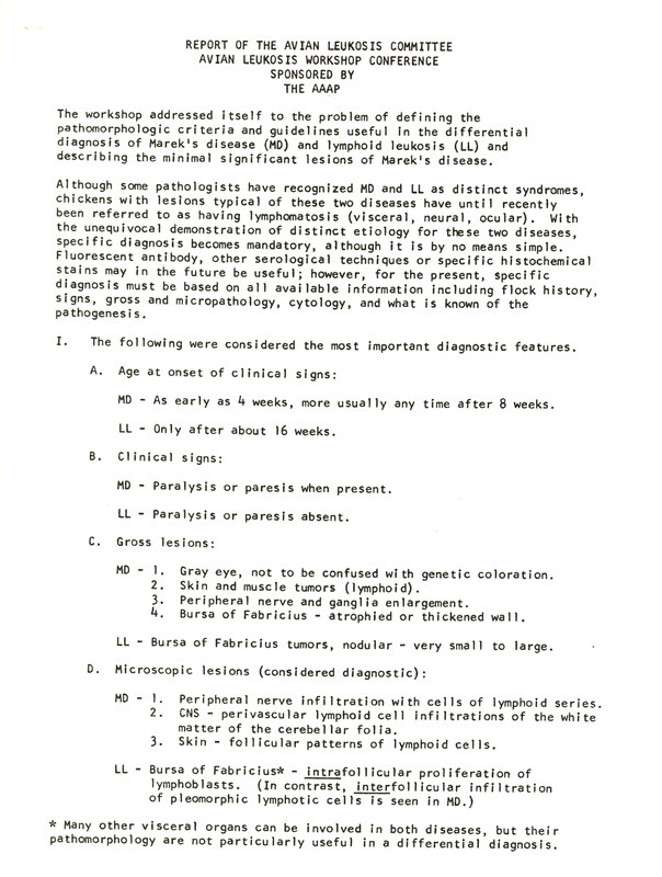 Item from a series of AAAP records containing committee member assignments, membership committee interest surveys, committee reports and correspondence that reflect the varied interests of the Association.