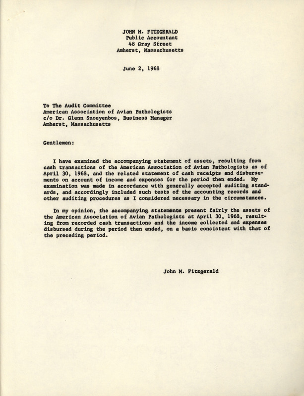 Item from a series of AAAP records containing committee member assignments, membership committee interest surveys, committee reports and correspondence that reflect the varied interests of the Association.