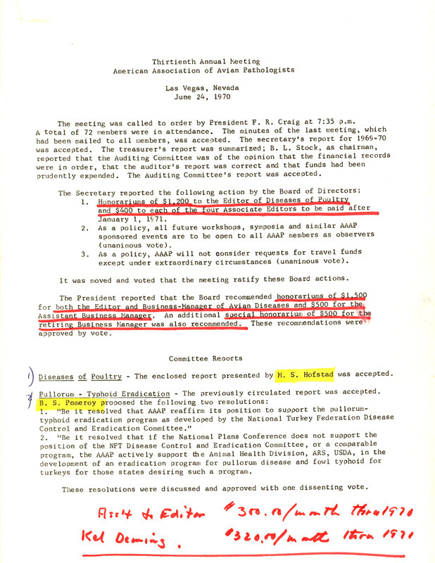 Item from a series of AAAP records containing committee member assignments, membership committee interest surveys, committee reports and correspondence that reflect the varied interests of the Association.