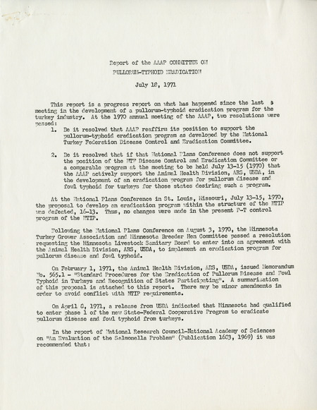 Item from a series of AAAP records containing the meeting minutes and annual reports of the Board of Directors, newsletters, reports, financial statements, and copies of the constitution and bylaws.