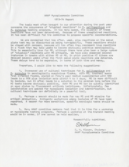 Item from a series of AAAP records containing the meeting minutes and annual reports of the Board of Directors, newsletters, reports, financial statements, and copies of the constitution and bylaws.