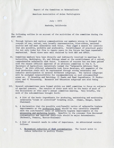 Item from a series of AAAP records containing the meeting minutes and annual reports of the Board of Directors, newsletters, reports, financial statements, and copies of the constitution and bylaws.
