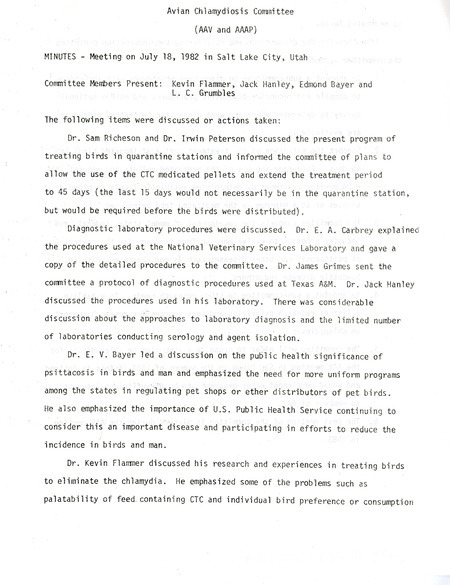 Item from a series of AAAP records containing meeting minutes and annual reports of the Board of Directors, newsletters, reports, financial statements, and copies of the constitution and bylaws.