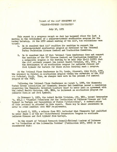 Item from a series of AAAP records containing meeting minutes and annual reports of the Board of Directors, newsletters, reports, financial statements, and copies of the constitution and bylaws.