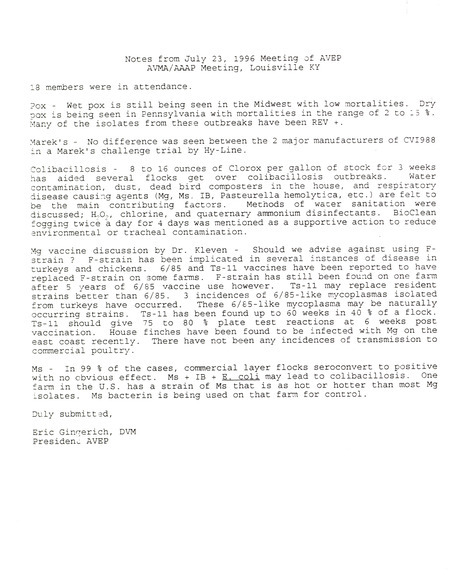 Item from a series of AAAP records containing meeting minutes and annual reports of the Board of Directors, newsletters, reports, financial statements, and copies of the constitution and bylaws. Annotation: As per the folder title, the geographic location is Reno, Nevada. However, as per the actual item, it is Louisville, Kentucky.