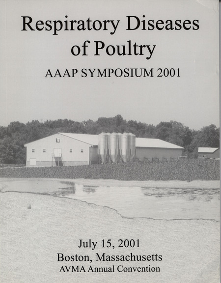 Schedule and accompanying essay for a symposium on respiratory diseases of poultry held in Boston, Massachusetts on July 15, 2001. The symposium "was designed to review the current and clinical and research status of important respiratory diseases in poultry.".