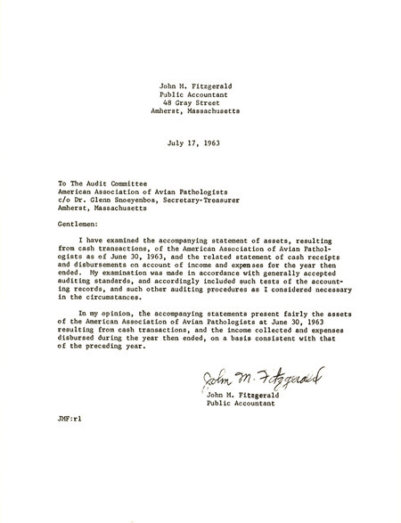 Item from a series of AAAP records containing committee member assignments, membership committee interest surveys, committee reports and correspondence that reflect the varied interests of the Association.