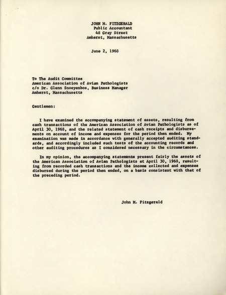Item from a series of AAAP records containing committee member assignments, membership committee interest surveys, committee reports and correspondence that reflect the varied interests of the Association.
