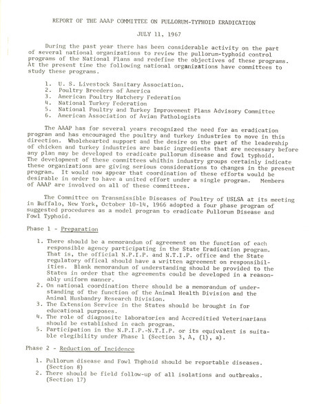Item from a series of AAAP records containing committee member assignments, membership committee interest surveys, committee reports and correspondence that reflect the varied interests of the Association.