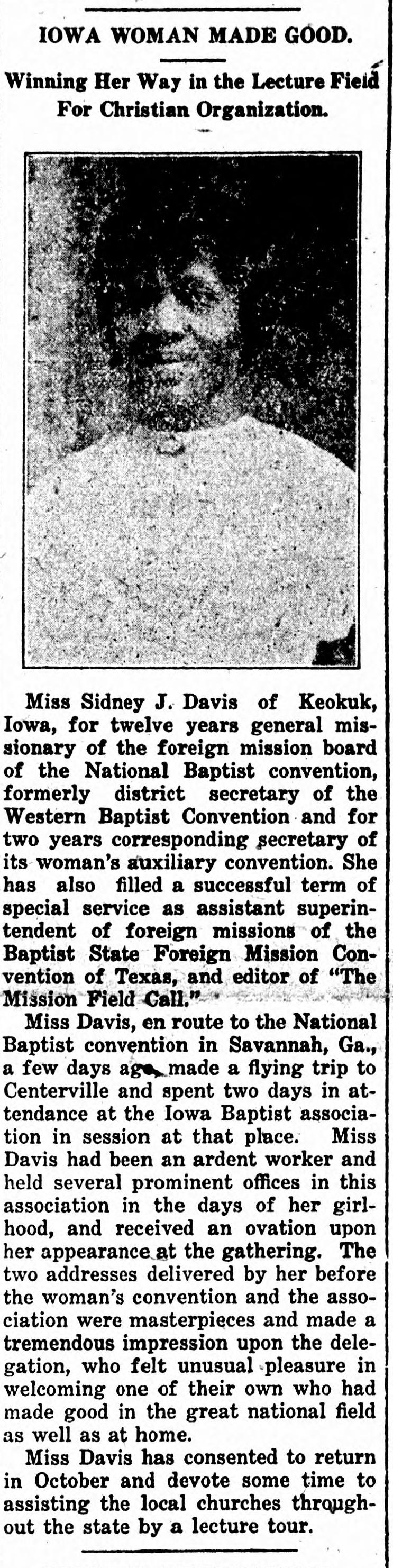 Davis, Sidney J.