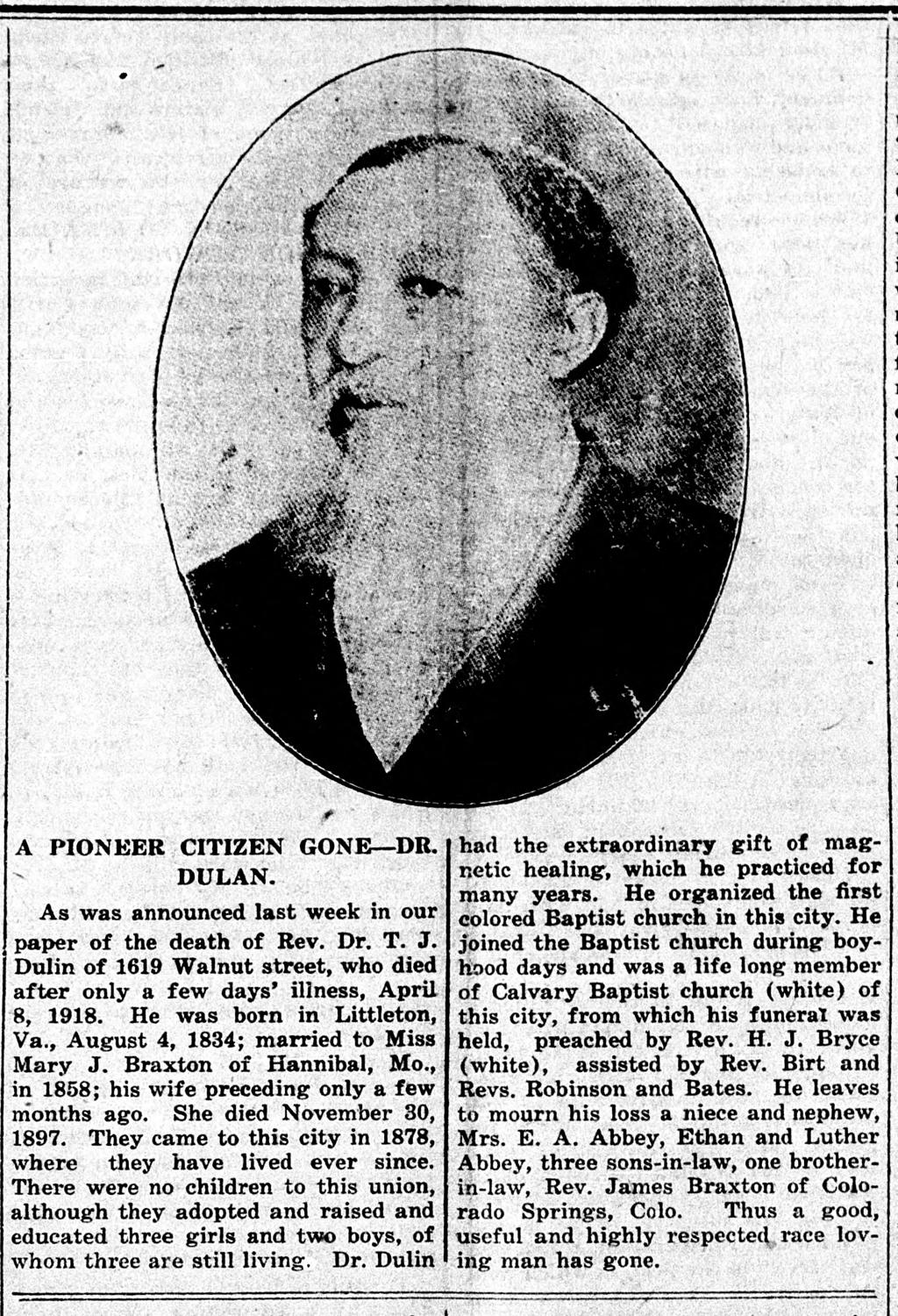 Dulin, Thomas Jacob
