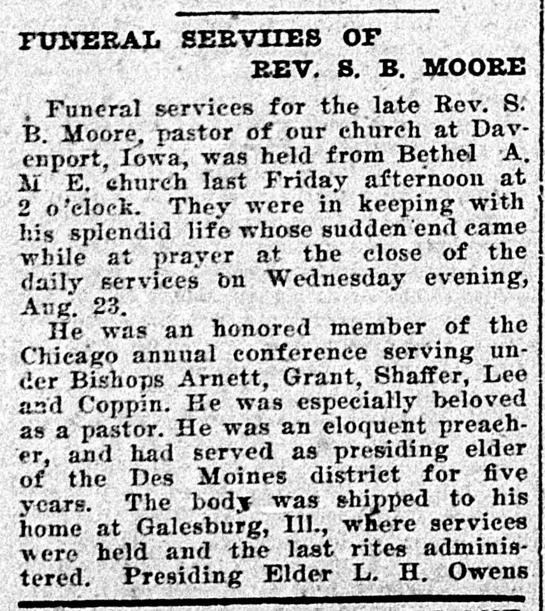 Moore, Steward Benjamin