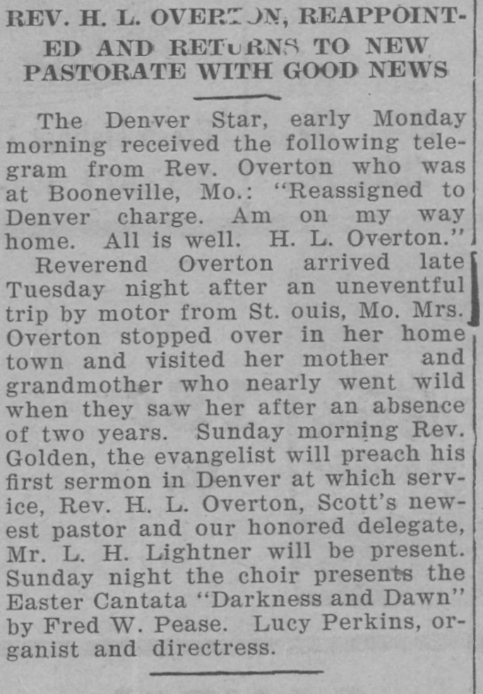 Overton, Hildra Lee