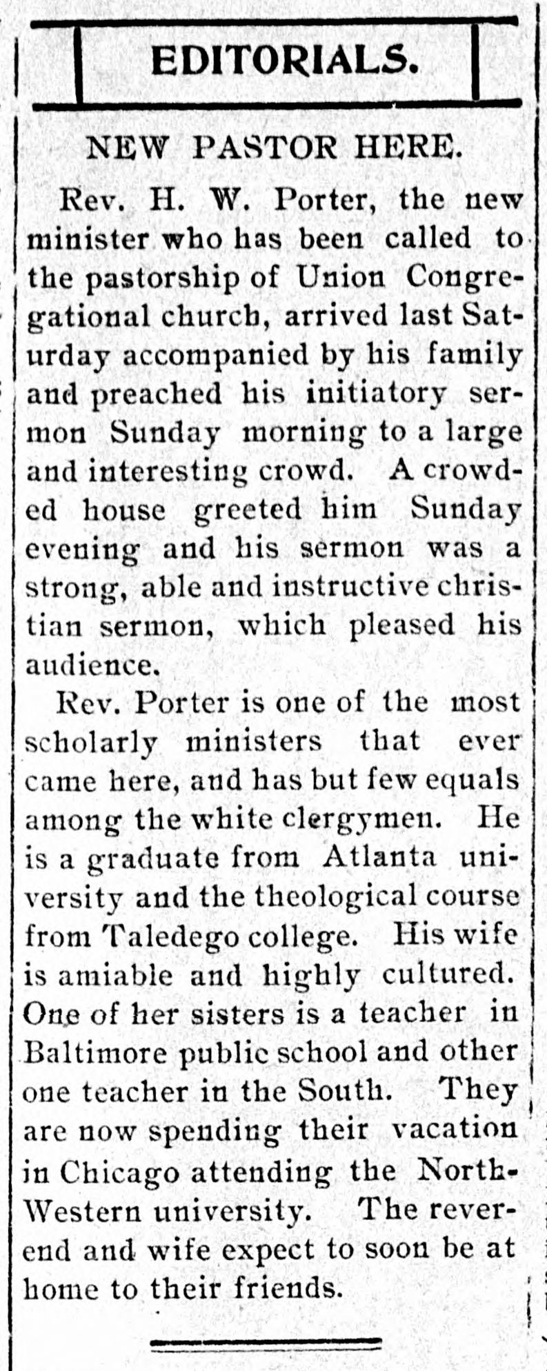 Porter, Henry W.
