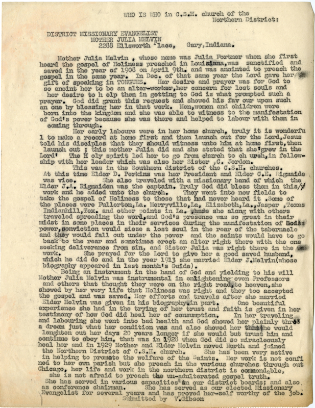 Gibson edited the Youth Column.