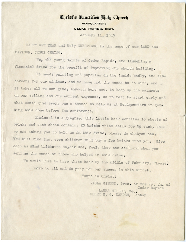 Fundraising Letter