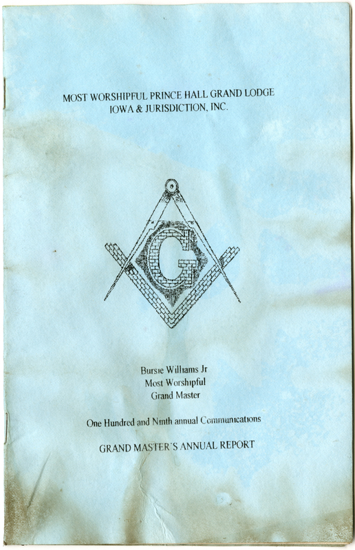 Describes the Grand Master's address, financial matters, and lodge locations, and lodge officers.