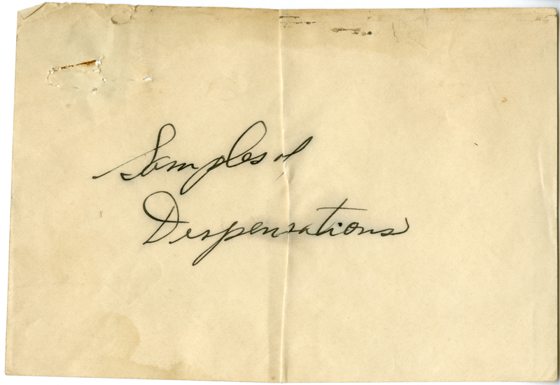 Various blank forms showing different kinds of financial dispensation.