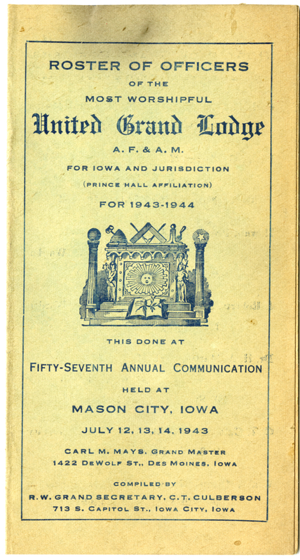 List of elected and appointed officials names, addresses, and lodges.