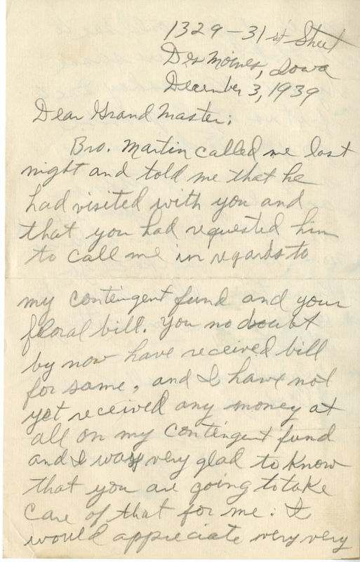 Correspondence From Carl M. Mays