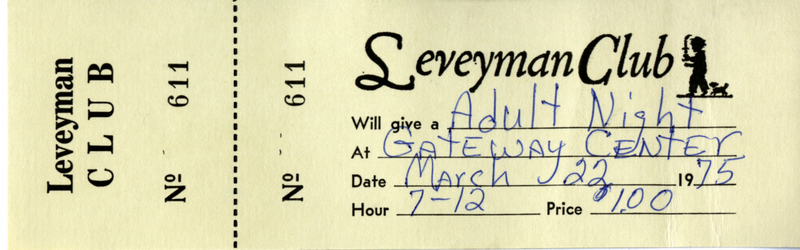 Untorn ticket.