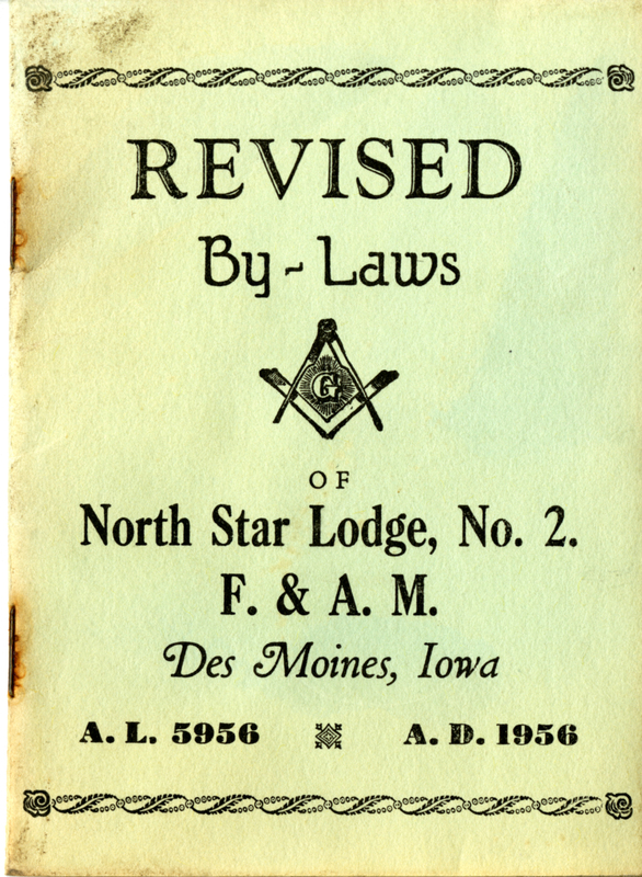 Revised By-Laws Of North Star Lodge, No. 2