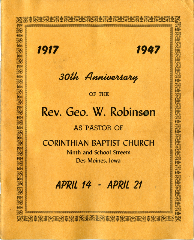 Commemorative booklet includes church photos and information.