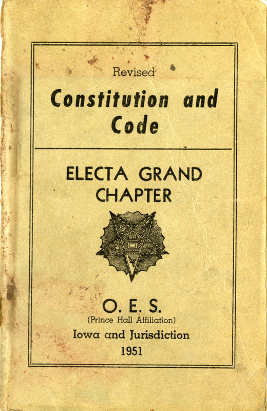 Revised Consitution And Code, Electa Grand Chapter O. E. S.