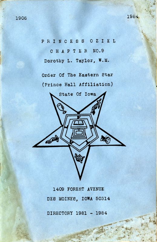 Princess Oziel Chapter No. 9, Order Of The Eastern Star Directory