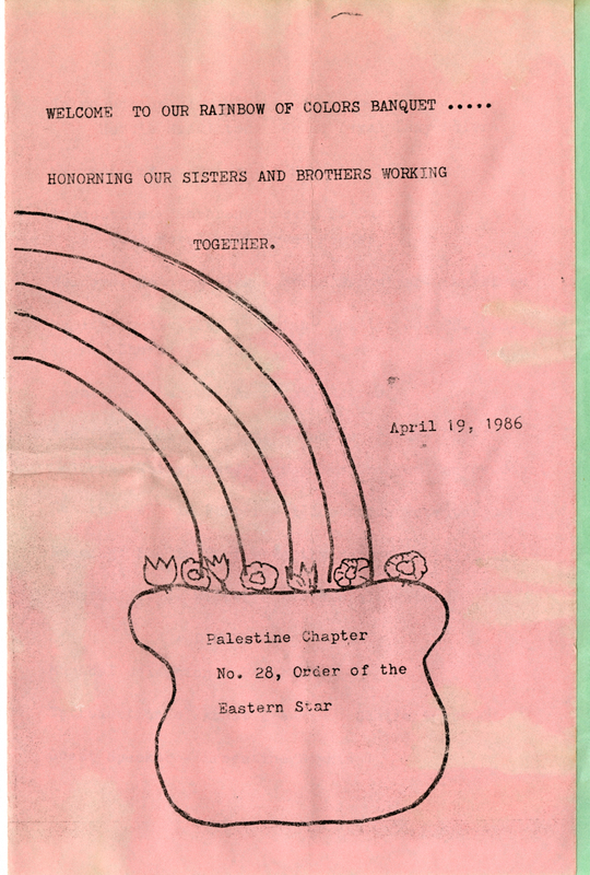 Rainbow Of Colors Banquet Program