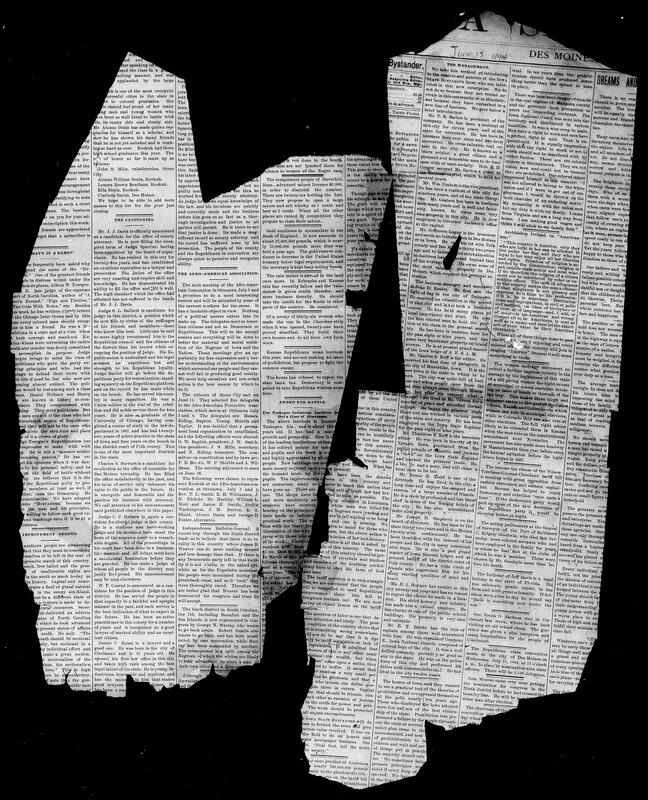 Contents include but are not limited to the womens suffrage movement, office of county attorny canidates positions, information of the Tuskegee Industrial Institute, and the Afro-American Association meeting. 
