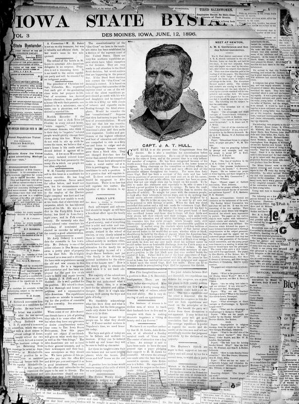 Contents include but not limited to a series of regional and international reports. A legal dispute arises from a public speech and a $10,000 defamation suit, with names and debate context noted. Religious conferences and Sunday school conventions convene in Newton, featuring papers on revival work, education in religion, and Sunday school reform, and young delegates lead programs. Civil rights commentary critiques segregation rulings and Jim Crow experiences on trains, with empathetic descriptions of indignity. Military and overseas operations are reported, including Egyptian engagements with heavy dervish losses and Cuban expeditionary landings with detailed arms and supplies. Natural disasters and local drownings are recorded with casualty details, and other topics.
