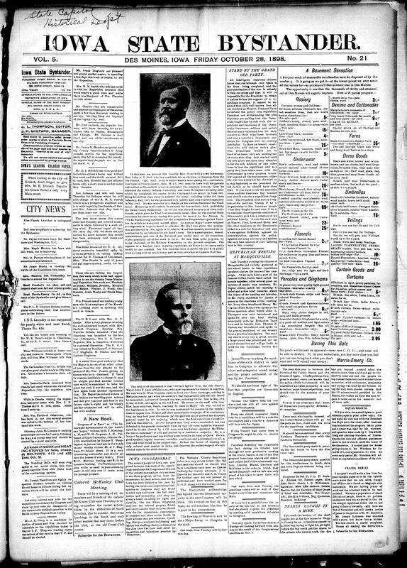 Contents include but are not limited to various images and descriptions of political candidates Bystander endorses, Bystander urges readers to vote Republican (to not hand it over to Democrats) as full victory over Spain is still not yet accomplished, War Department inquiry, Spain General Blanco says to Sagasta that they will not leave Cuba until men are paid, race riot in Mississippi, Britain and England seem to be preparing for a war, United States Supreme Court decides against railroads in a traffic case, and other topics.