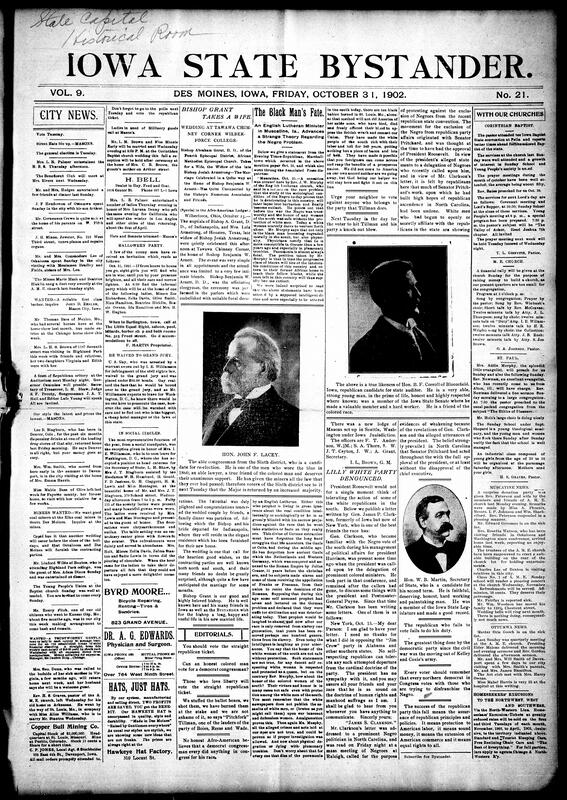 Contents include but are not limited to various images and descriptions of political candidates, Iowa reverend claims Black race is deteriorating, Gen. Clarkson's letter says President Roosevelt opposes "Lilly White" Republicans, Cuba rejects trade deal making the U.S. pursue other treaties first, Colombia offers lease for Panama Canal treaty after being unsatisfied with profits, automobilist jailed six months for causing trolley car collision, and other topics.