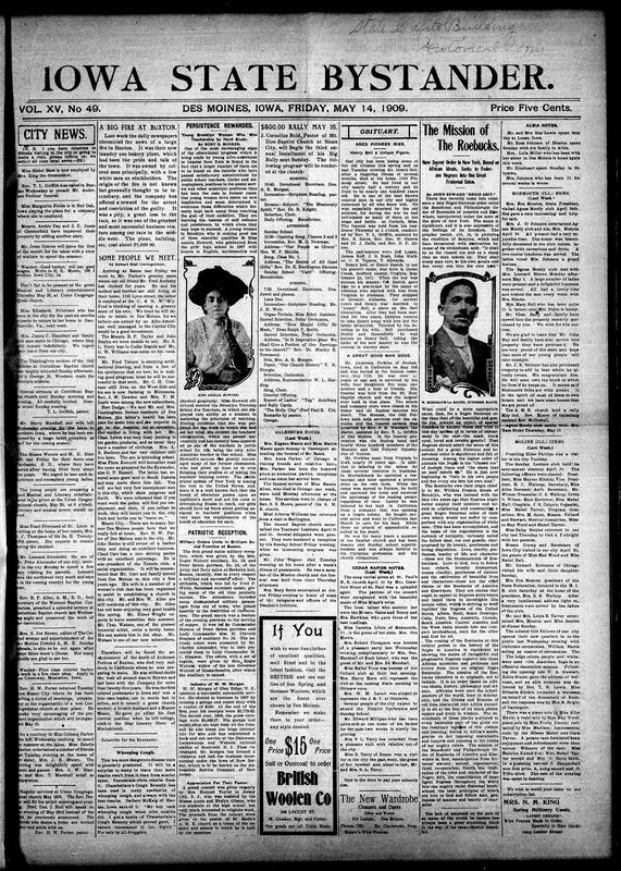 Contents include but not limited to reports on social and religious activities within African American communities such as church services, musical entertainments, and educational progress in New York. There is coverage of a large fire at Buxton affecting a prominent business owned mainly by colored men. The document details legal proceedings including federal court cases involving real estate fraud and saloonkeepers accused of illegal liquor sales. It also covers political tensions in Constantinople regarding the use of imperial funds after the deposition of Sultan Abdul Hamid. Reports from various towns describe local events like deaths, property improvements, and community gatherings. Additionally, there are accounts of violent incidents including shootings and lynchings, as well as descriptions of new fraternal organizations and military receptions. Other topics include public health warnings about whooping cough and discussions on education reform and school supervision.